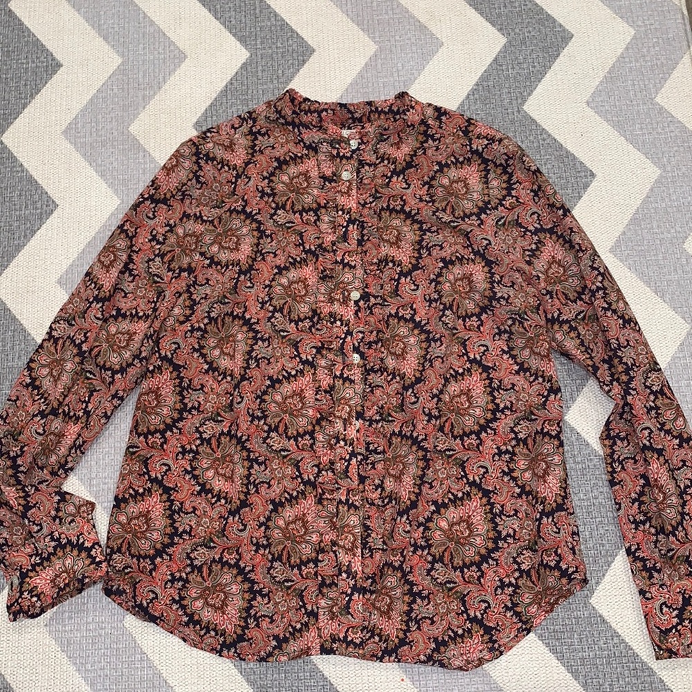 Jcrew Paisley blouse